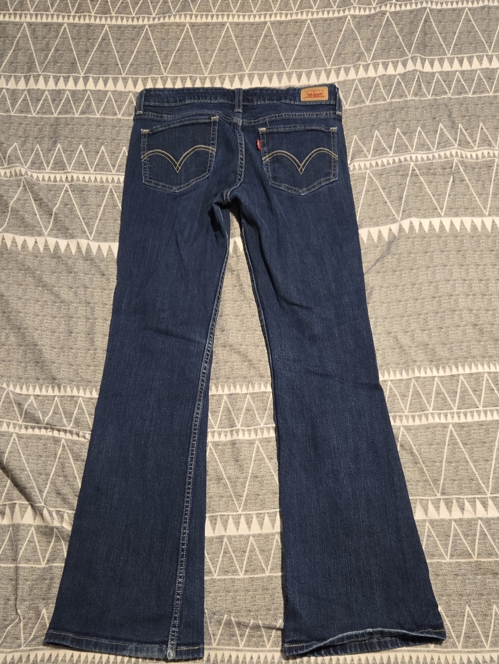 Levi's Dark Blue Flared Jeans - Women's Wide Leg